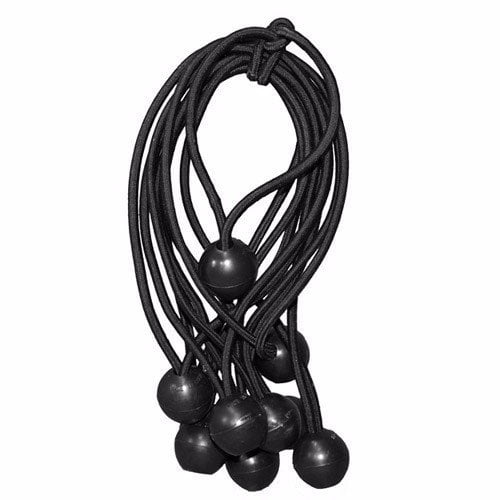 Wideskall Heavy Duty 6 inch Ball Bungee Cord Tarp Canopy Tie Down Strap Pack of 12 Black Wideskall Heavy Duty 6 inch Ball Bungee Cord Tarp Canopy Tie Down Strap Pack of 12 Black